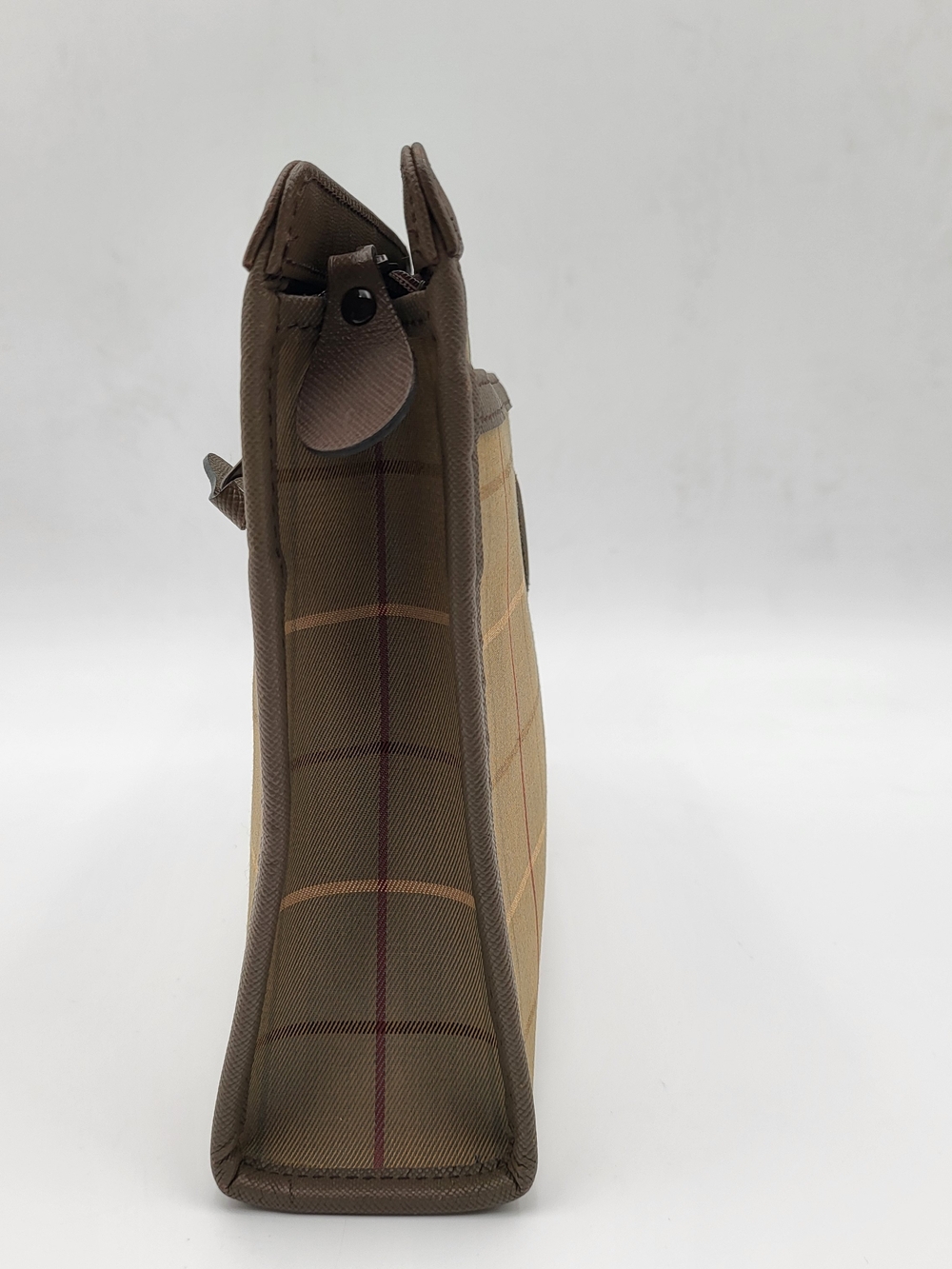 Burberrys Nova Check Canvas Olive Plaid Travel Toiletry Bag, Authentic. - Picture 2 of 15